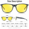 Bircen HD Night Vision Driving Anti-Glare Glasses - Image 4